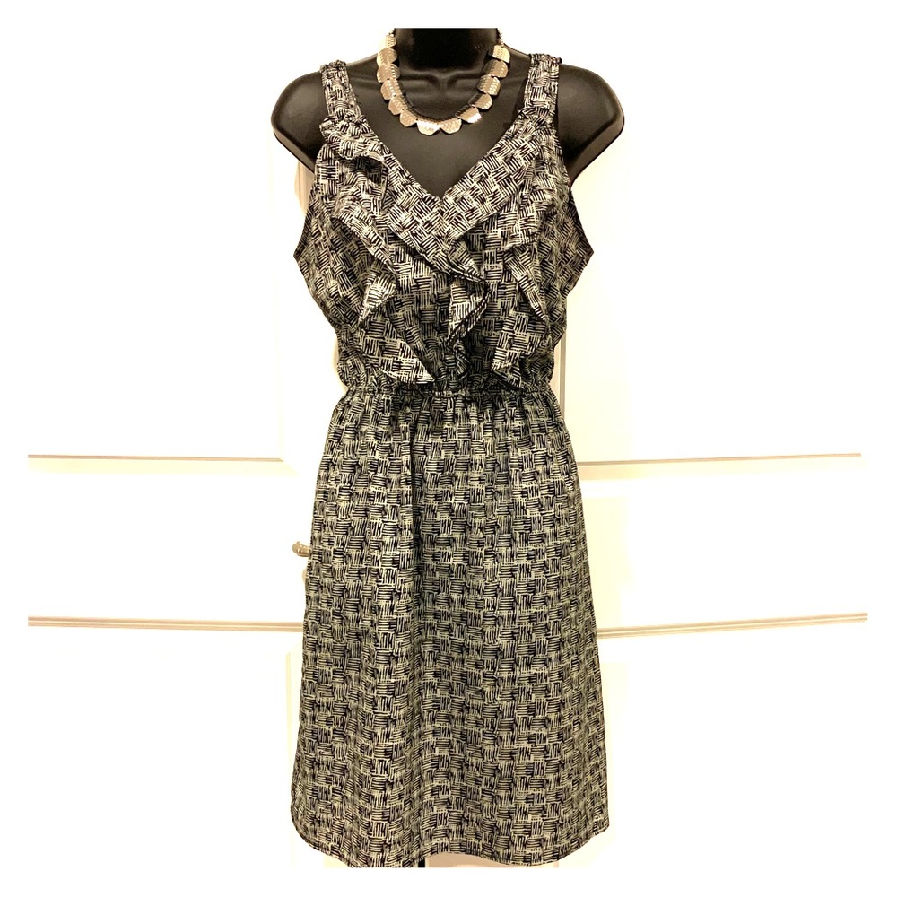 MERONA SLEEVELESS RUFFLE DRESS